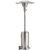 Eastern Tabletop 2890 87" Portable Outdoor Commercial Patio Heater - 48, 000 BTU, Stainless Steel, Liquid Propane/Butane, Mushroom, Gas & Butane, Silver, Gas Type: LP/Butane