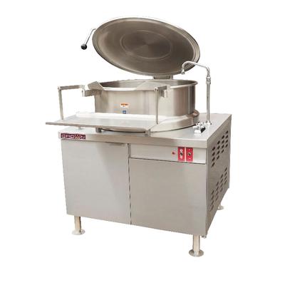 Crown Steam DMT-40 40 gal. Steam Kettle - Hydraulic Tilt, 2/3 Jacket, Direct Steam, Stainless Steel, 208 V