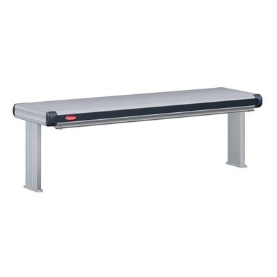 Hatco GR2AL-48D6 120 51 1/2" Standard Watt Strip Warmer - Double Rod, Remote Control Required, 120v, Silver