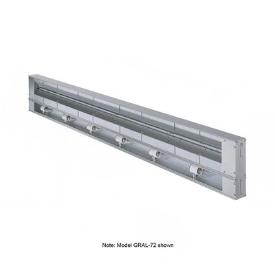 Hatco GRAL-84 208 84" Standard Watts Infrared Strip Warmer - Single Rod, (2) Built In Toggle Control, 120/208v/1ph, Silver