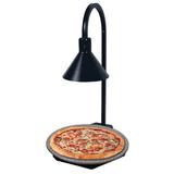 Hatco GRSSR20-DL77516 Glo-Ray Round Heated Stone Shelf w/ Display Lamp, Portable, 650 Watts, Swanstone, Black, 120 V