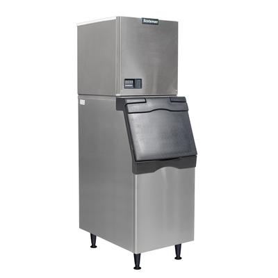 Scotsman MC0522SW-1/B322S 480 lb Prodigy ELITE Half Cube Commercial Ice Machine w/ Bin - 370 lb Storage, Water Cooled, 115v, Stainless Steel