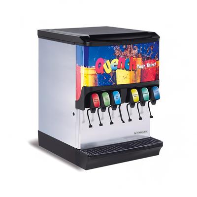 Multiplex 2705020 Countertop Ice & Soft Drink Dispenser w/ 6 Valves - 150 lb Ice Capacity, 120v, Stainless Steel