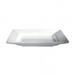 Cameo China 710-102 10" Square Deep Soup Plate - Ceramic, White