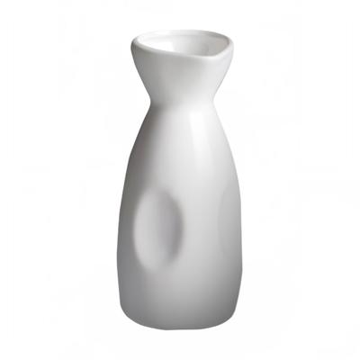 Cameo China 710-36 4 oz Fusion Sake Bottle - Ceramic, White