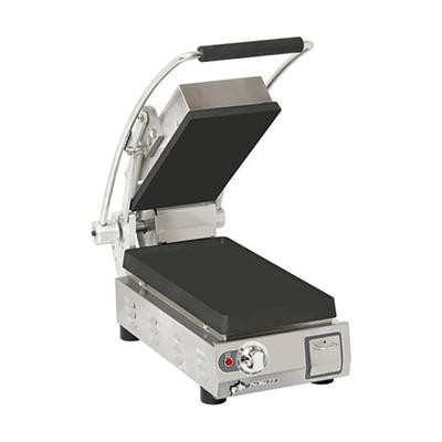 Star PGT7IA-240V Single Commercial Panini Press w/ Cast Iron Grooved Plates, 240v/1ph, Stainless Steel
