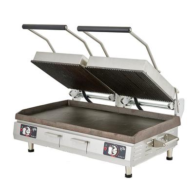 Star PSC28IGT Pro-Max 2.0 Double Commercial Panini Press w/ Cast Iron Grooved & Smooth Plates, 240v/1ph, Stainless Steel