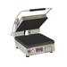 Star PST14IGT Single Commercial Panini Press w/ Cast Iron Grooved & Smooth Plates, 240v/1ph, Grooved Top/Smooth Bottom Plates, 14.5" x 14.2" Cooking Surface, Stainless Steel