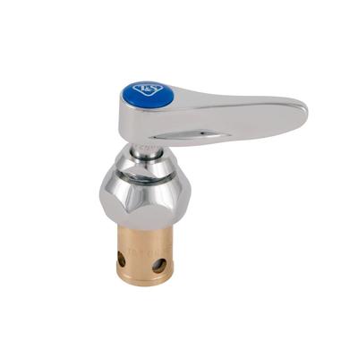 T&S 019639-40 Eterna Compression Cartridge w/ Spring Check & Cold Right to Close Lever Handle, Blue