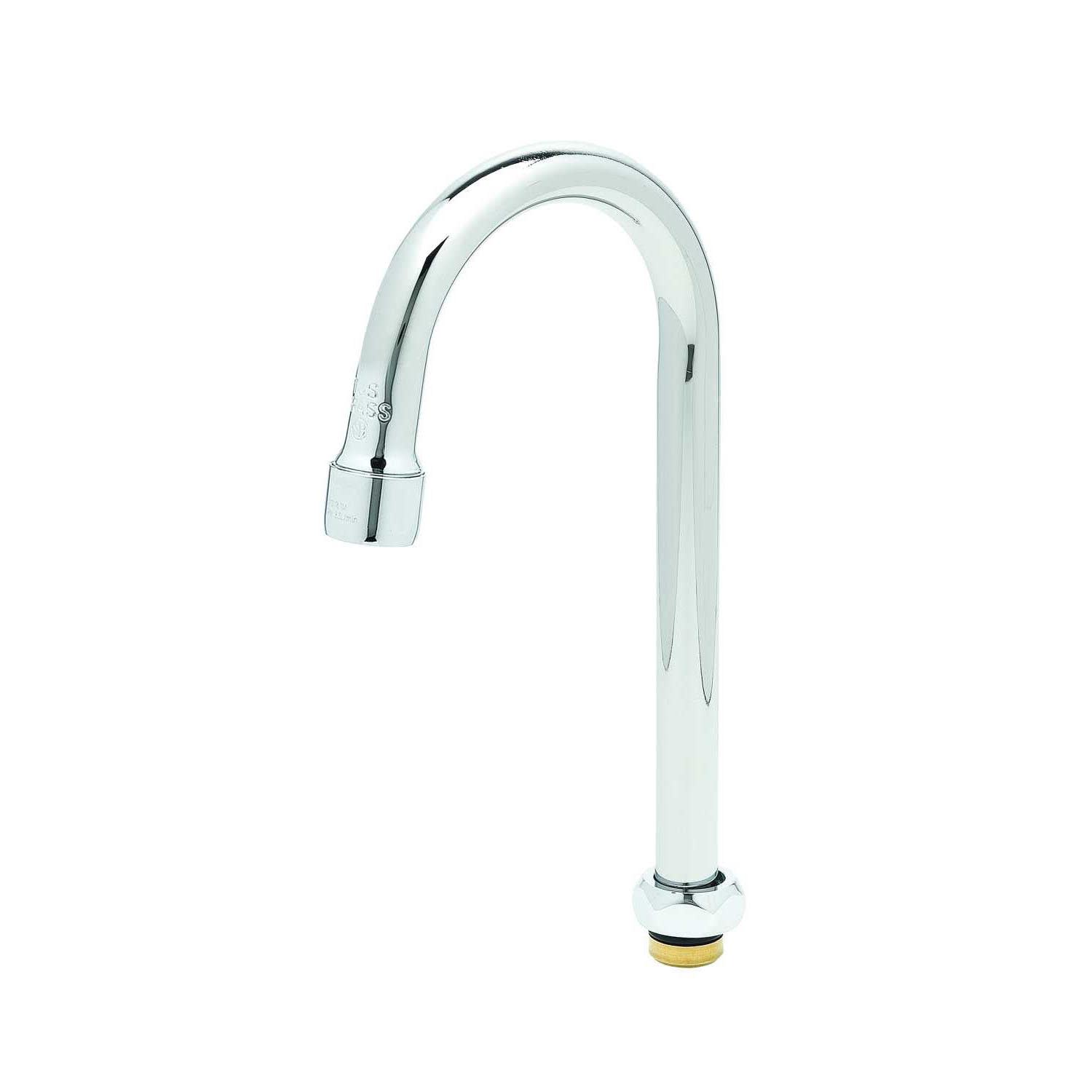 T&S 179X-A22 9 1/4" Swivel Gooseneck Nozzle w/ 4 3/8" Spread, Chrome