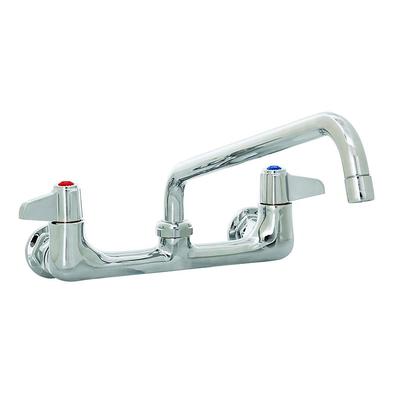 T&S 5F-8WLX10 Splash Mount Faucet - 10" Swing Spout, 8" Centers