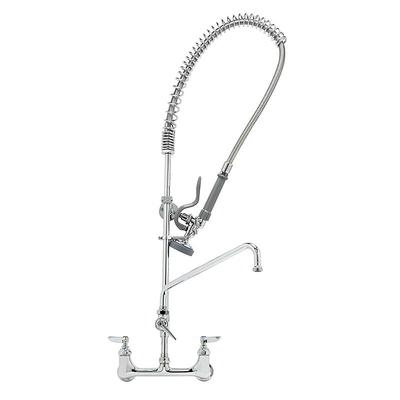 T&S B-0133-ADF06-B 37 9/16"H Wall Mount Pre Rinse Faucet - 1 3/20 GPM, Base with Nozzle