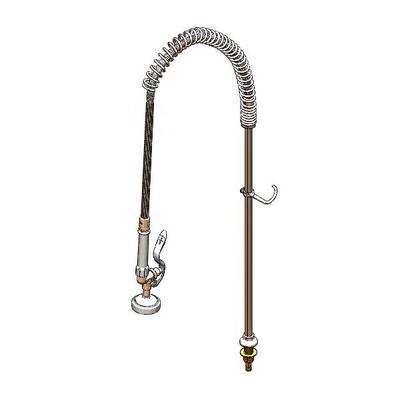 T&S B-0143-01 38 9/10"H Deck Mount Pre Rinse Faucet - 1 3/20 GPM, Nozzle Only, Stainless Steel