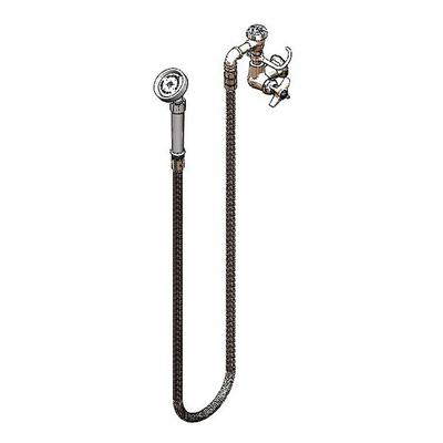T&S B-0170 5 1/2"H Wall Mount Pre Rinse Faucet - 1.15 GPM, Nozzle Only, Stainless Steel