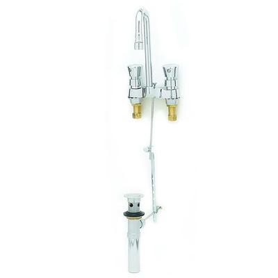 T&S B0833 Slow Self-Closing Centerset Lavatory Faucet, 4" Centers