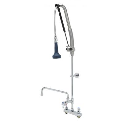 T&S B-5120-12-CRB8P 45 9/50"H Deck Mount Pre Rinse Faucet - 1 7/100 GPM, Base with Nozzle, Stainless Steel