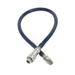 T&S HW-4C-72 Safe-T-Link Connector Water Hose, 72"LStainless Braid, Quick Disconnect, 1/2"D, Stainless Steel