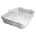 Winco ALRP-1824L Double Roast Pan w/ Straps & Lugs, 18 x 24 x 4 1/2", Aluminum, Silver