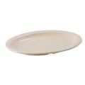 Winco MMPO-96 9-3/4" x 6-3/4" Oval Platter - Melamine, Tan, Beige