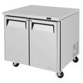 Turbo Air MUF-36-N M3 36 1/4" W Undercounter Freezer w/ (2) Sections & (2) Doors, 115v, Silver