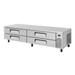 Turbo Air TCBE-96SDR-N 96" Chef Base w/ (4) Drawers - 115v, Silver