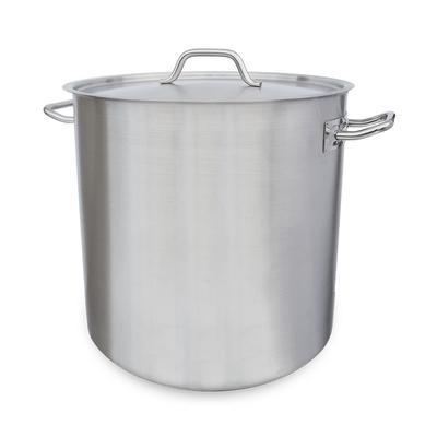 CookTek 105217 53 qt Tri Ply Stock Pot w/ Cover, Stainless Steel