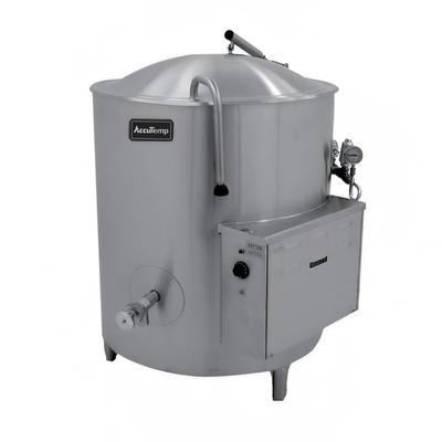 AccuTemp ALLEC-30 208/1 30 gal Steam Kettle - Stationary, 2/3 Jacket, 208v/1ph, Stainless Steel