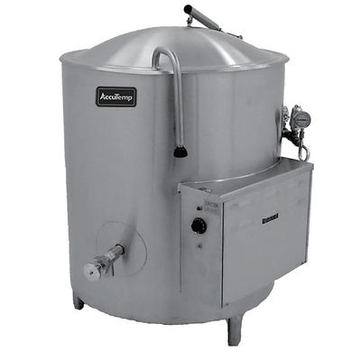 AccuTemp ALLEC-40 208/3 40 gal Steam Kettle - Stationary, 2/3 Jacket, 208v/3ph, Stainless Steel