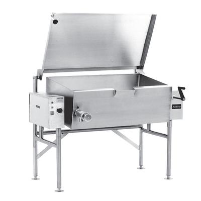 AccuTemp ALTES-40 40 gal. Tilt Skillet - Open Base, Spring Assisted Lid, 208v/1ph, Edge Series, Stainless Steel