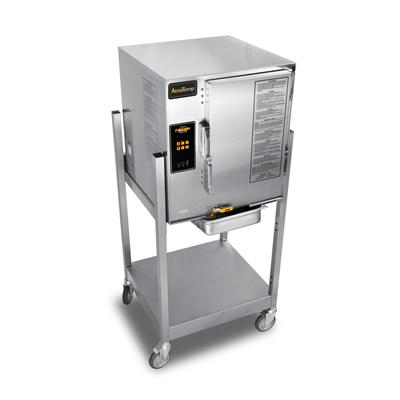 AccuTemp E62403D130SGL 6 Pan Convection Commercial Steamer - Stand, Holding Capabilty, 240v/3ph