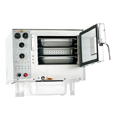 AccuTemp S32081D060 (3) Pan Convection Steamer - Countertop, Holding Capability, 208v/1ph, 6 kW