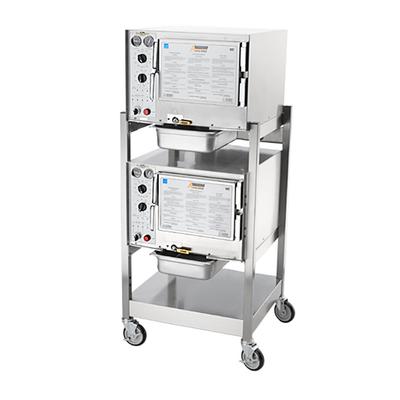 AccuTemp S32081D060DBL 6 Pan Convection Commercial Steamer - Stand, Holding Capabilty, 208v/1ph