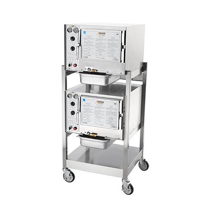 AccuTemp S34803D110DBL 6 Pan Convection Commercial Steamer - Stand, Holding Capabilty, 480v/3ph