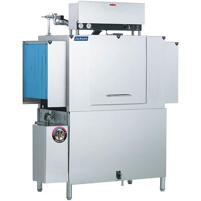 Jackson AJX-44CE 208/3 High Temp Conveyor Dishwasher w/ 255 Racks/hr Capacity, 208v/3ph, Electric Tank Heat, Stainless Steel