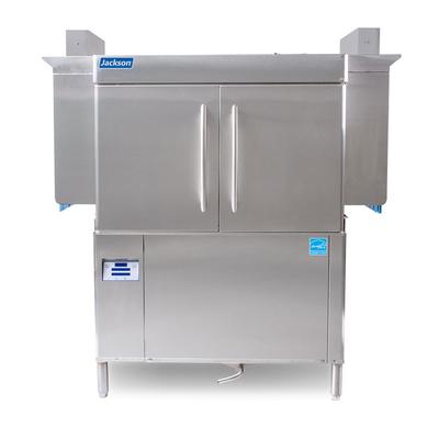 Jackson RACKSTAR44CE L/R 208/1 RackStar High Temp Conveyor Dishwasher w/ 223 Racks/hr Capacity, 208v/1ph, Left to Right, Stainless Steel