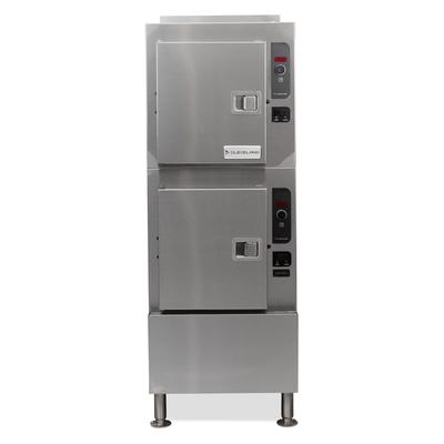 Cleveland 24CGA10 NG (10) Pan Convection Commercial Steamer - Cabinet, Descaling Port, Natural Gas, 10 Full-size Pan Capacity, Stainless Steel, Gas Type: NG