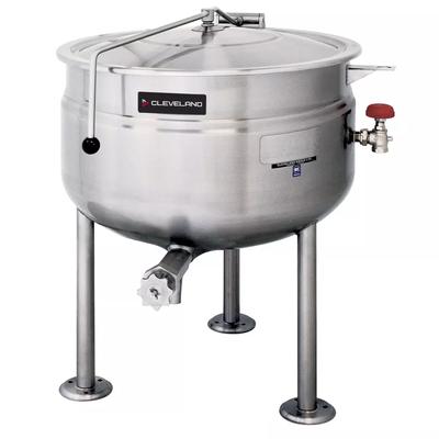 Cleveland KDL125F 125 gal Steam Kettle - Stationary, Full Jacket, Direct Steam, 125 Gallon, Stainless Steel