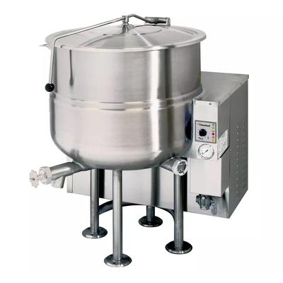 Cleveland KGL100 LP 100 gal Steam Kettle - Stationary, 2/3 Jacket, Liquid Propane, 190, 000 BTU, Stainless Steel, Gas Type: LP