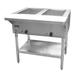 Adcraft ST-120/2 33" Hot Food Table w/ (2) Wells & Cutting Board, 120v, Stainless & Galvanized Steel, Silver