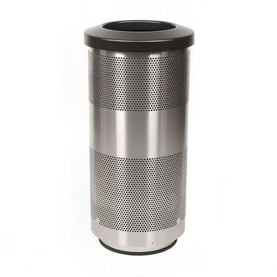 Witt SC20-01-SS 20 gal Indoor Decorative Trash Can - Metal, Stainless Steel, 20 Gallon, Silver