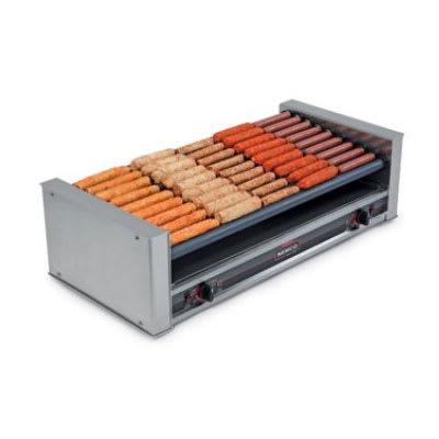 Nemco 8027-SLT Roll-A-Grill 27 Hot Dog Roller Grill - Slanted Top, 120v, Stainless Steel