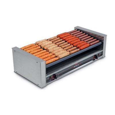 Nemco 8027SX-SLT-220 27 Hot Dog Roller Grill - Slanted Top, 220v, Stainless Steel