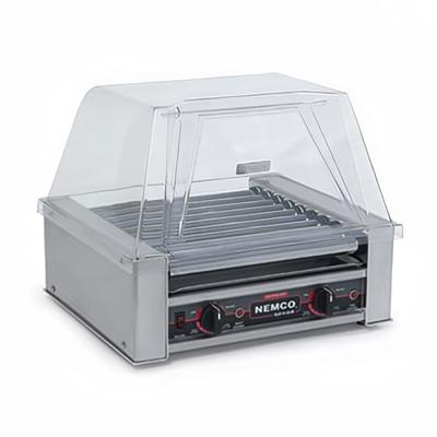 Nemco 8045SXN Roll-A-Grill 45 Hot Dog Roller Grill - Flat Top, 120v, Stainless Steel