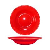 ITI CA-3-CR 12 oz Round Cancun Soup Bowl - Ceramic, Crimson Red