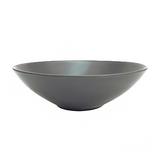 CAC 666-28-BLK 8" Round Japanese Style Salad Bowl - Ceramic, Black
