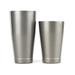 Barfly M37009VN 28 oz & 18 oz Stainless Bar Cocktail Shaker Set, Vintage Finish, Silver, Gray