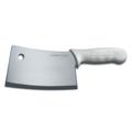 Dexter Russell S5387PCP SANI-SAFE 7" Cleaver w/ White Polypropylene Handle, High Carbon Steel