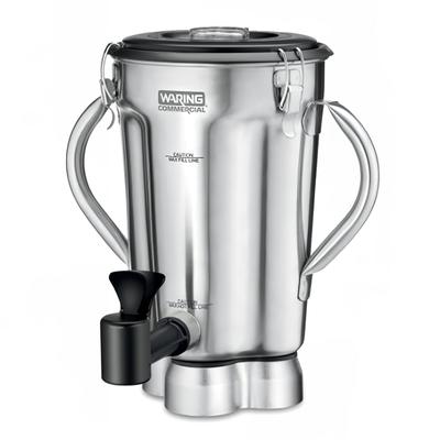 Waring CAC125 128 oz Stainless Steel Commercial Blender Container for CB15 Series, Silver