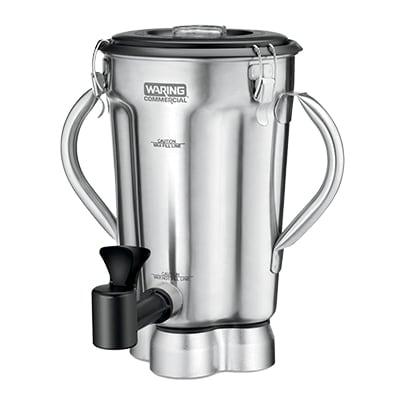 Waring CAC125 128 oz Stainless Steel Commercial Blender Container for CB15 Series, Silver