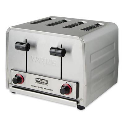 Waring WCT800RC Slot Toaster w/ 4 Slice Capacity & 1 1/8"W Product Opening - 120v, Stainless Steel